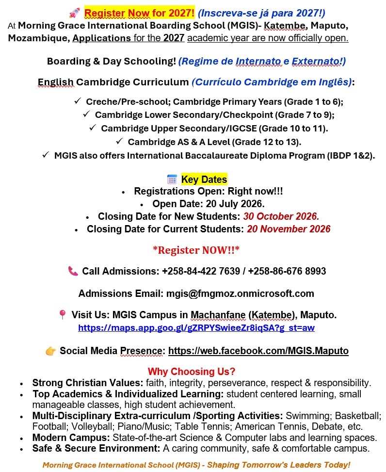 MGIS 2027 enrolment registration information flyer