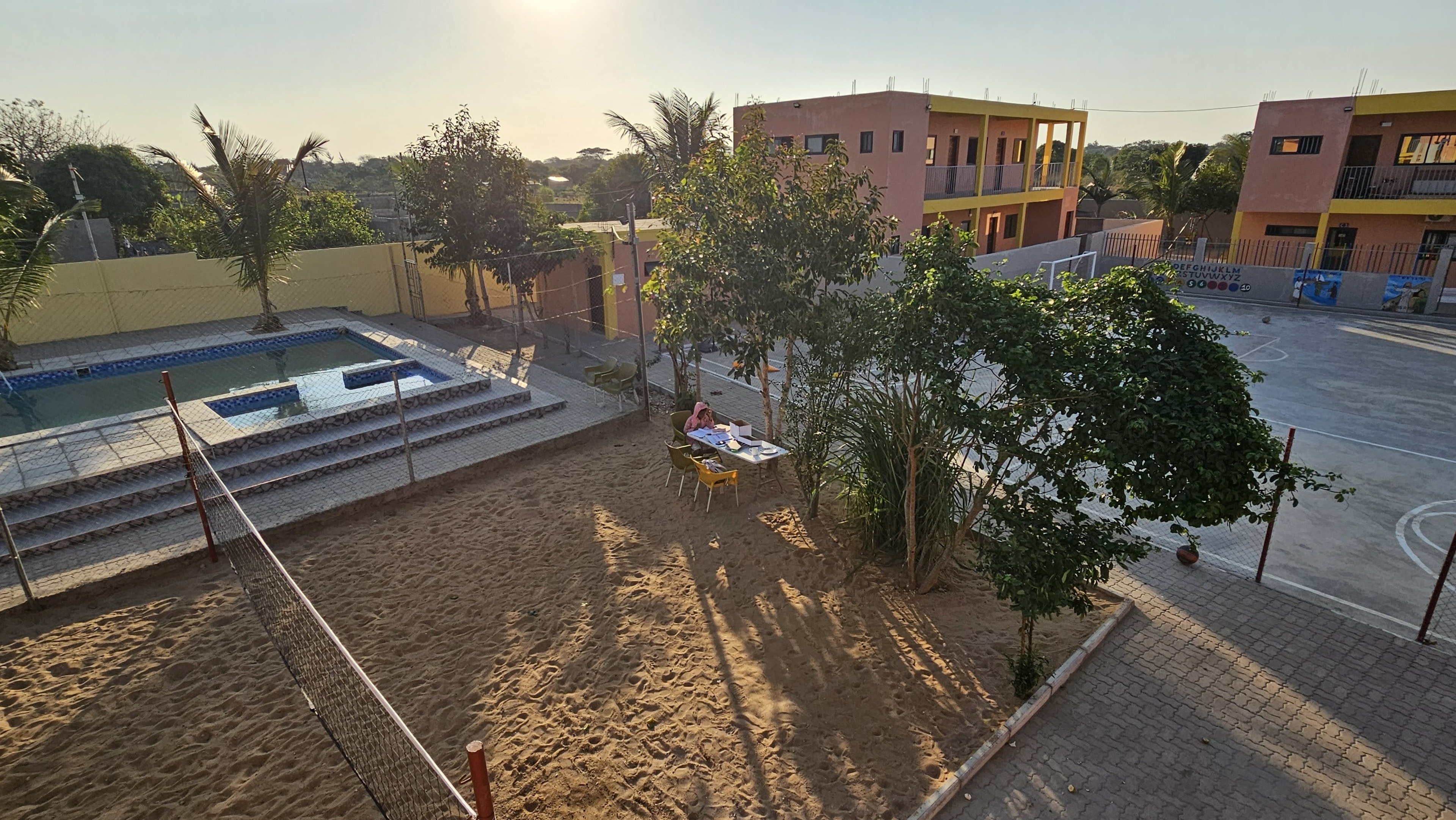 MGIS swimming pool and volleyball facilities