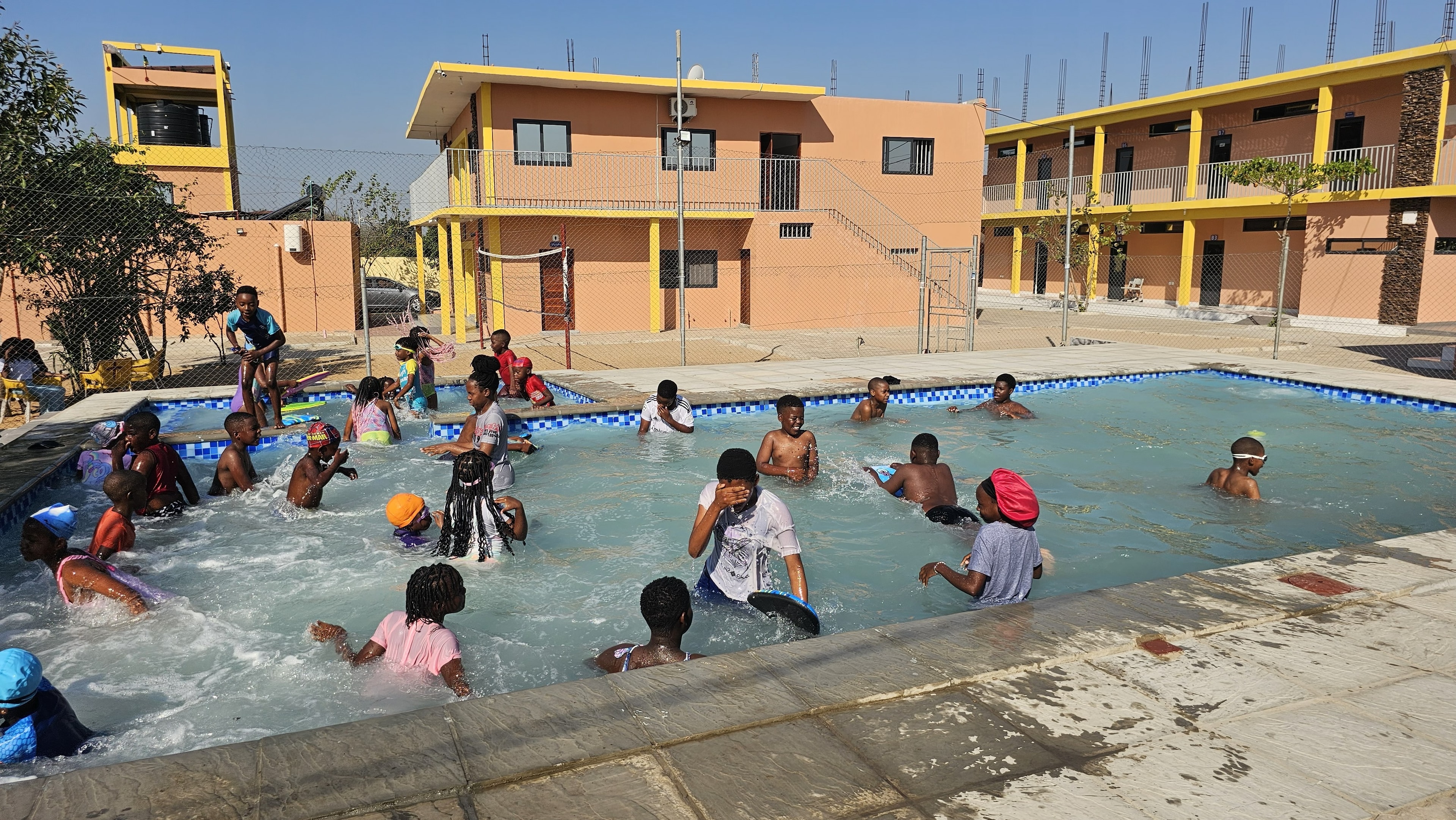 MGIS pool and volleyball facilities